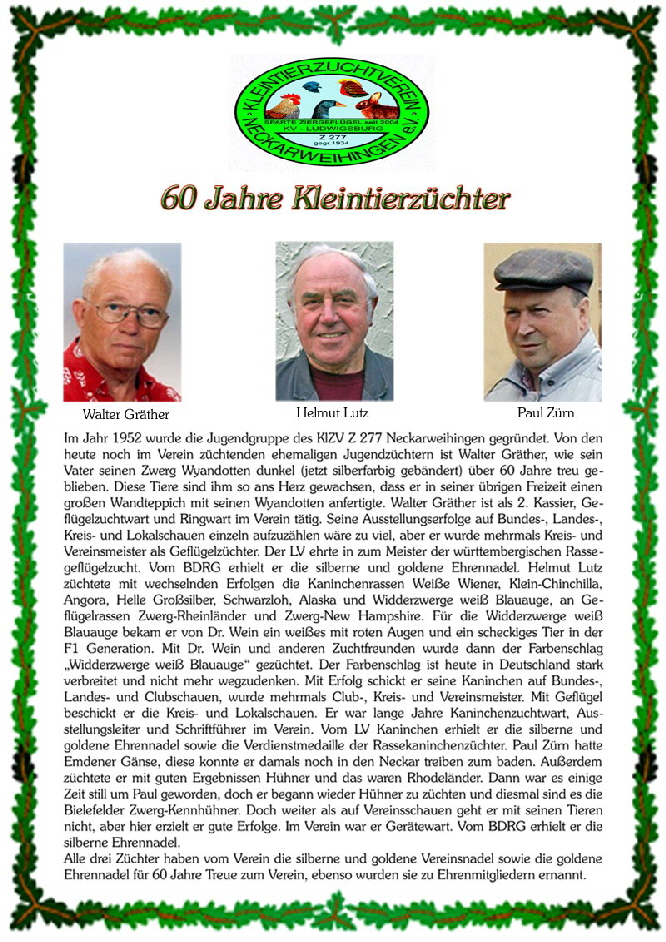 Rahmen fr 3 Zchter A4