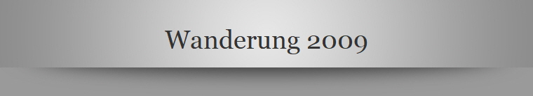 Wanderung 2009