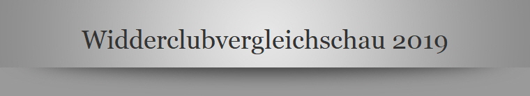 Widderclubvergleichschau 2019